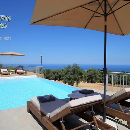 בית נופש Deluxe Eneri Pano Seaview-sunset *