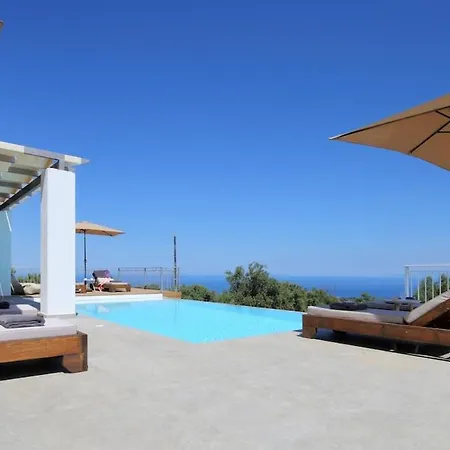 בית נופש Deluxe Eneri Pano Seaview-sunset *